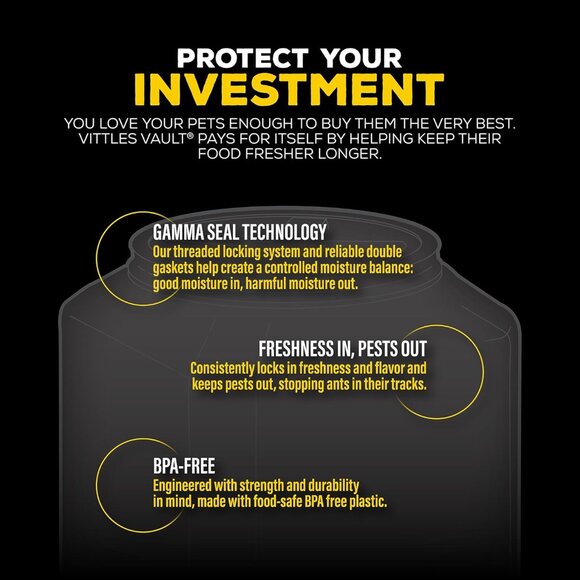 Airtight Vittles Vault Stackable Dog Food Container - Preserve Freshness, 40 lbs - Picture 3 of 8